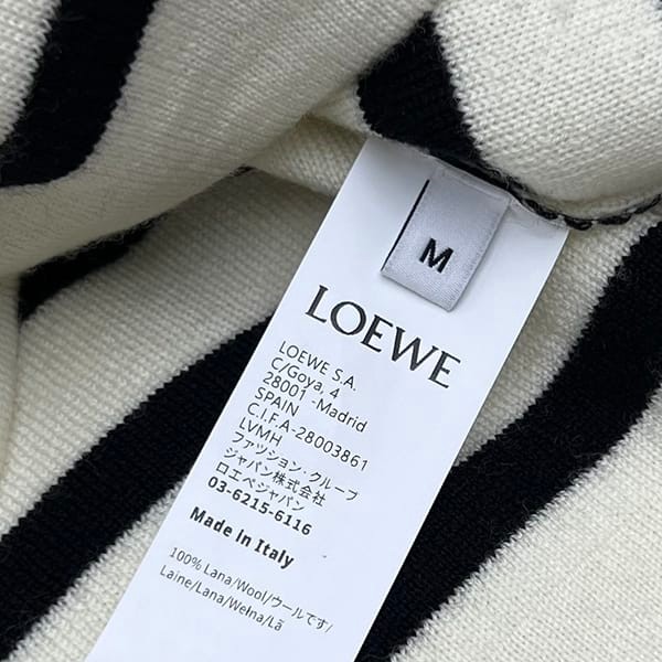 お洒落ロエベ アナグラム セーター ウール ボーダー n級品 low59407